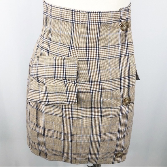 Lovers + Friends plaid High Waist Mini Skirt - Picture 3 of 5